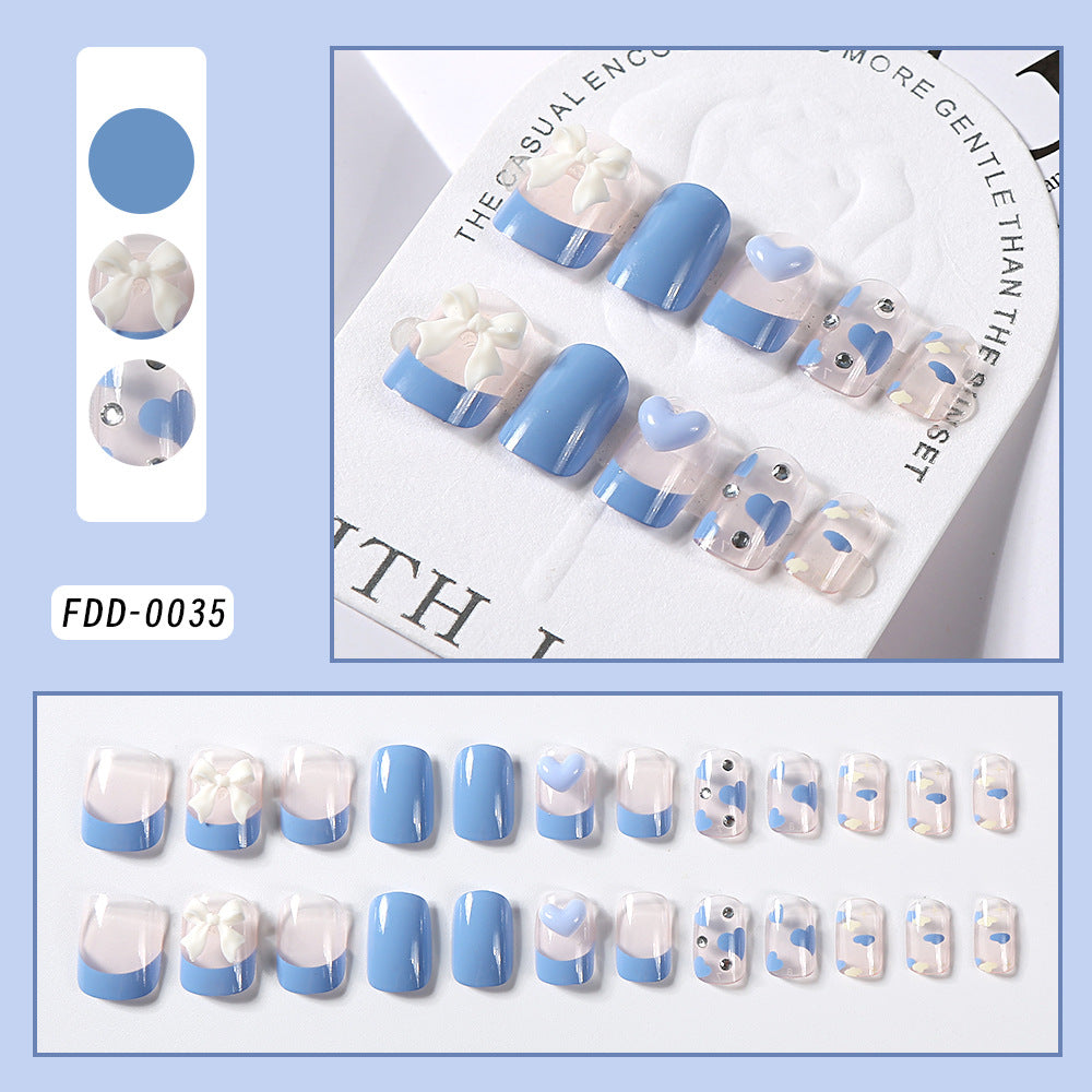 Decorative Nail Art Press-On Set Bowlift