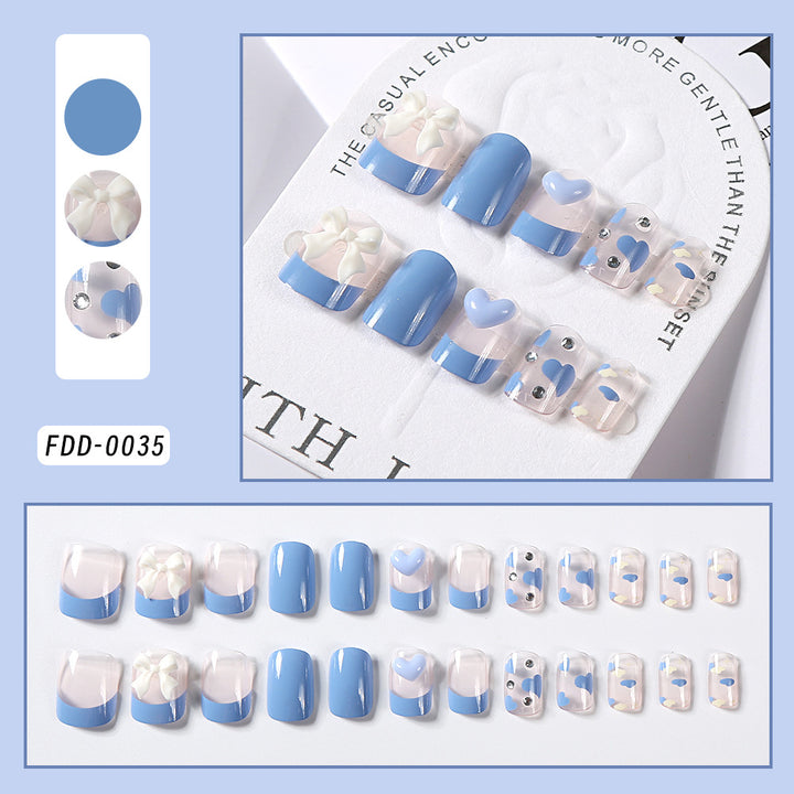 Decorative Nail Art Press-On Set Bowlift