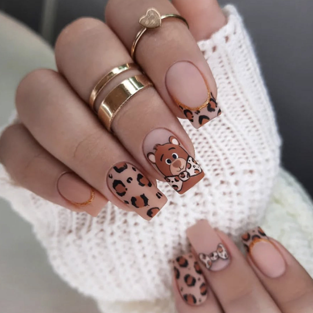Playful Animal-Themed Nail Art Bowlift