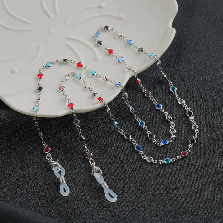 Stylish Gemstone Eyewear Chain Bowlift