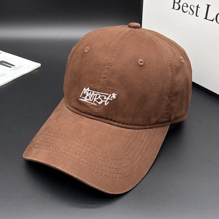 Men's Casual Stitch-Embellished Baseball Cap Bowlift