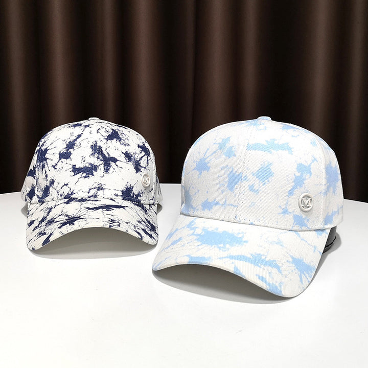 Women's Stylish Splatter Print Baseball Cap Bowlift