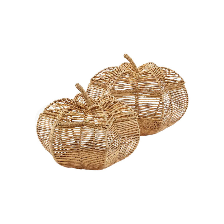 Handcrafted fruit basket in pumpkin design Bowlift
