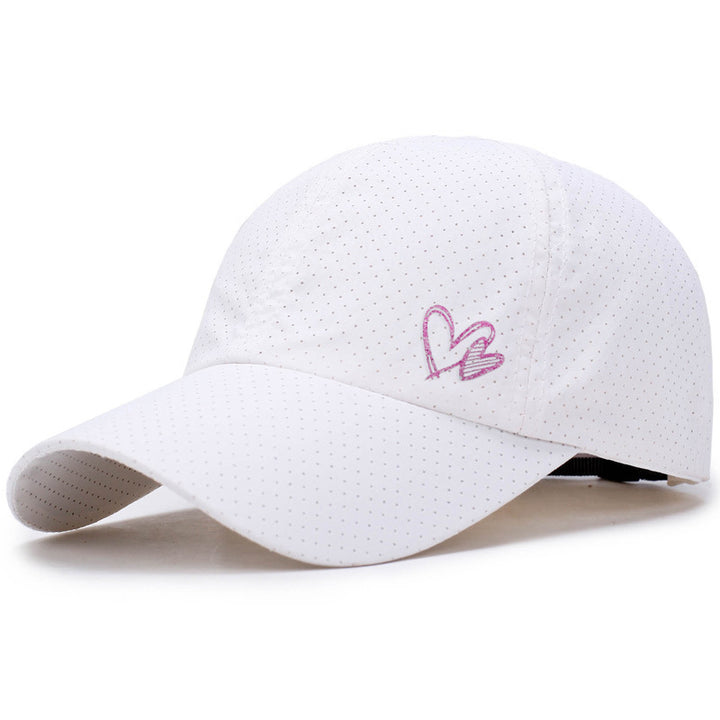 Women's Lightweight Breathable Dot Pattern Sports Cap Bowlift