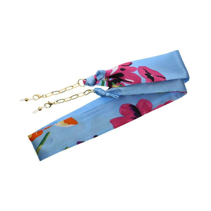 Floral Silk Eyewear Chain Bowlift