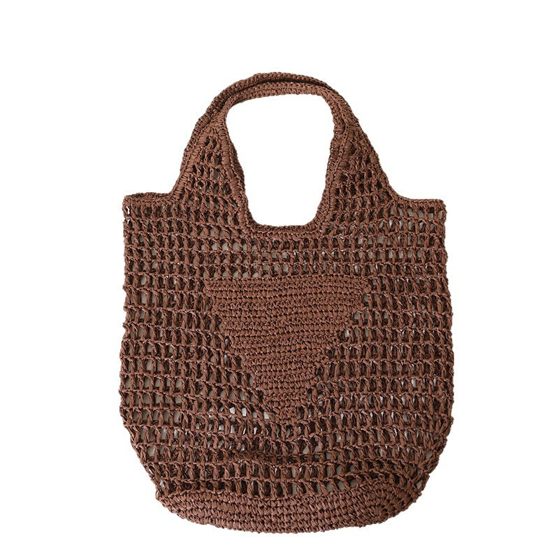 Coarse crochet bag with large handles Bowlift