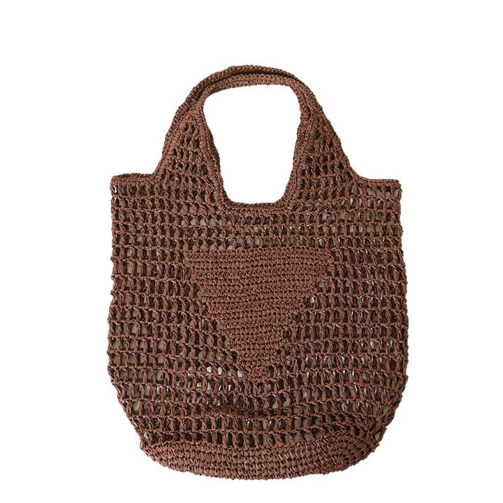 Coarse crochet bag with large handles Bowlift