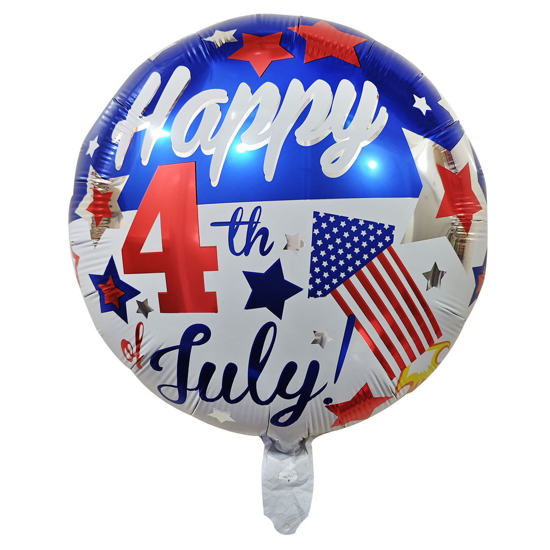 Unisex large foil balloon in USA flag shape with self-sealing valve and reusable Bowlift