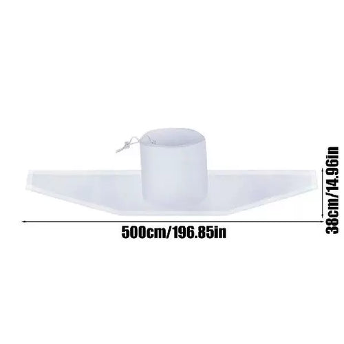 Unisex One Size Downspout Rain Deflector Splash Guard with Adjustable Central Sleeve and Flexible PVC Drainage Path Bowlift