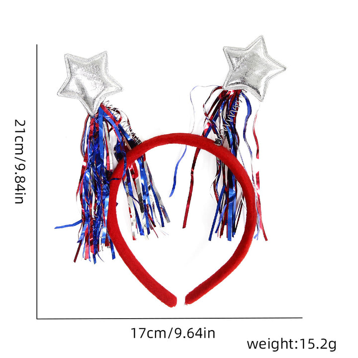Unisex nan festive party headband with pompom and star island Bowlift