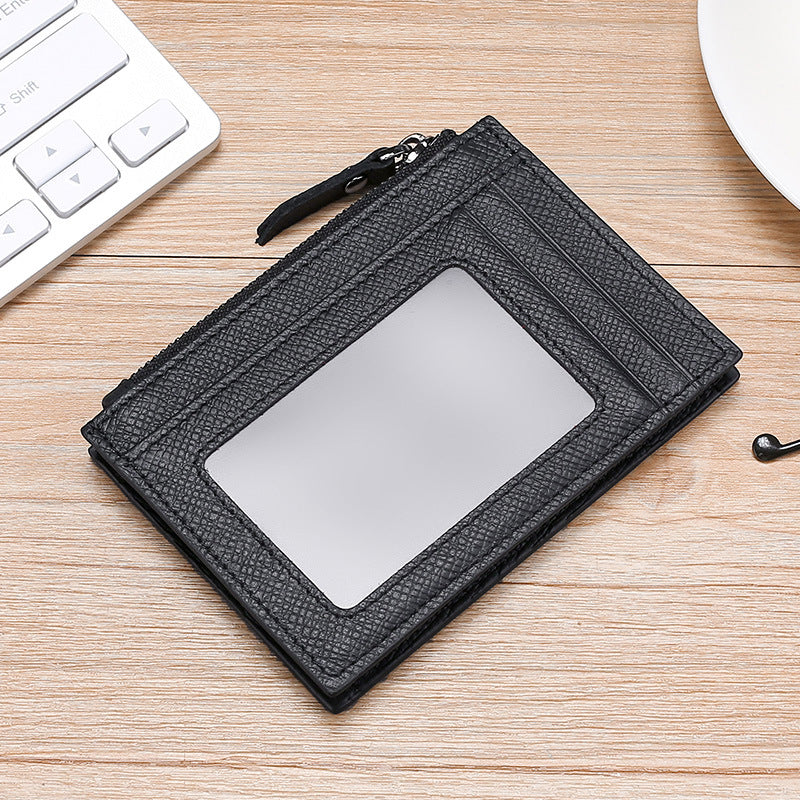 Textured Leather Card Holder