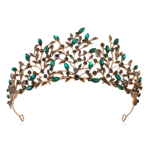 Ladies Elegant Headband with Floral Decorations and Rhinestones Bowlift