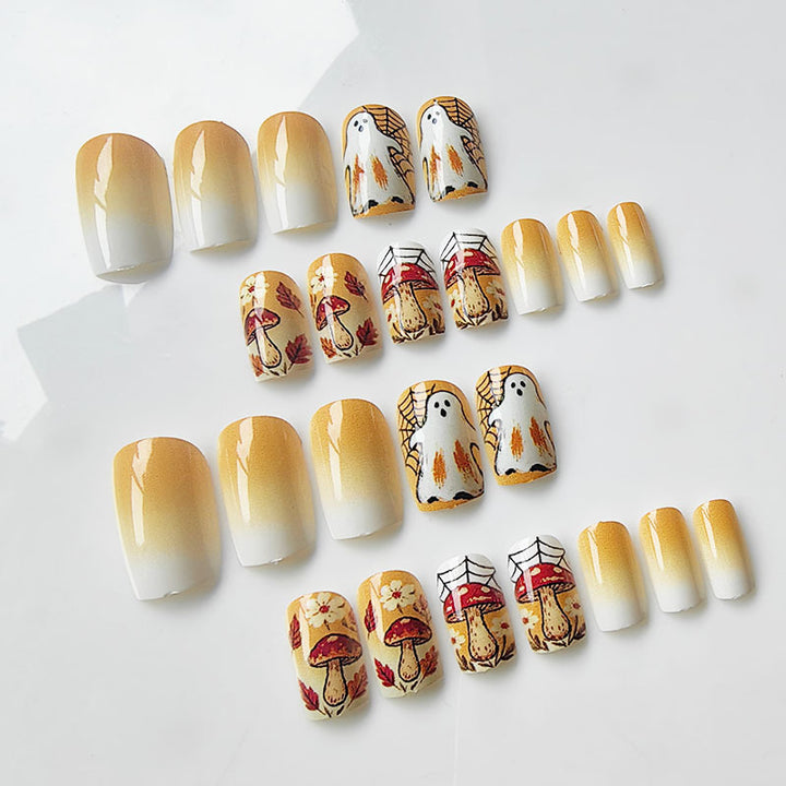 Artificial nails in Halloween design Bowlift