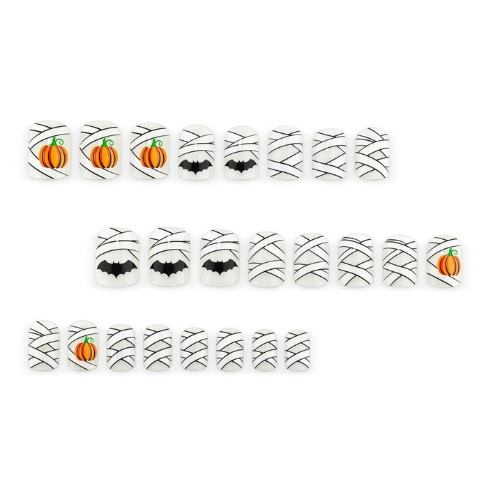 Halloween Artificial Nails with Creepy Designs Bowlift