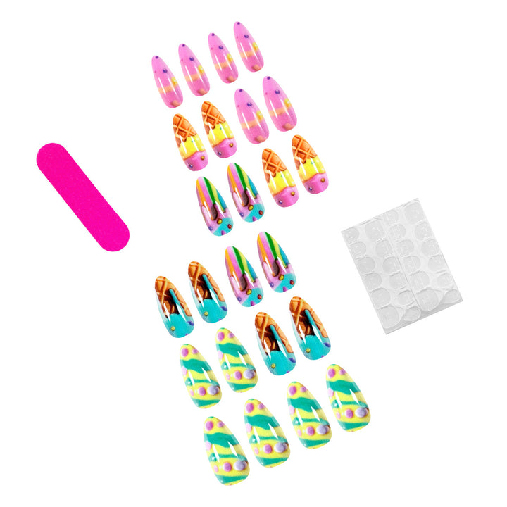 Artistic nail art in ice cream design Bowlift
