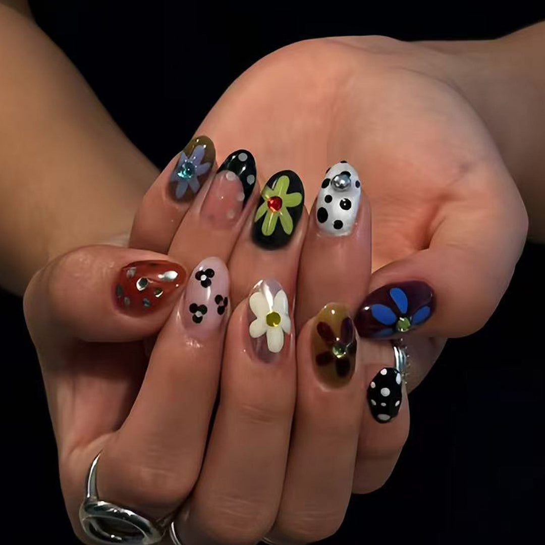 Artful Nail Art with Floral Designs Bowlift