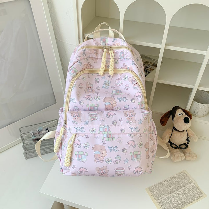 Cute Character Print Backpack