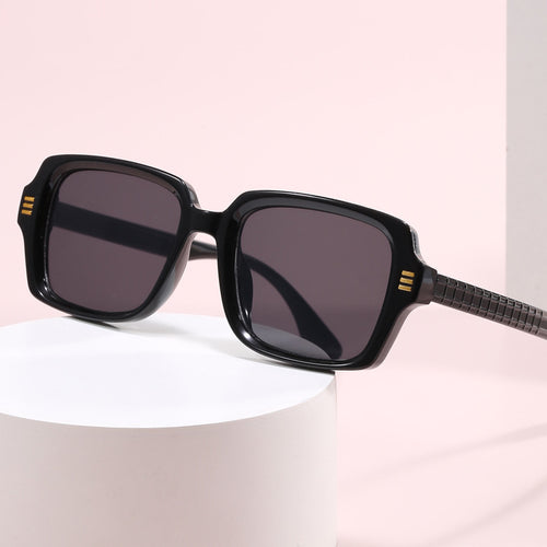 Women's fashionable square sunglasses with textured frame Bowlift