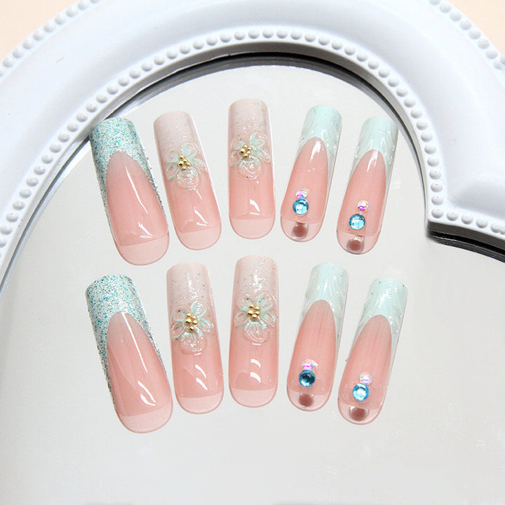 Decorative Gel Nail Extensions Bowlift