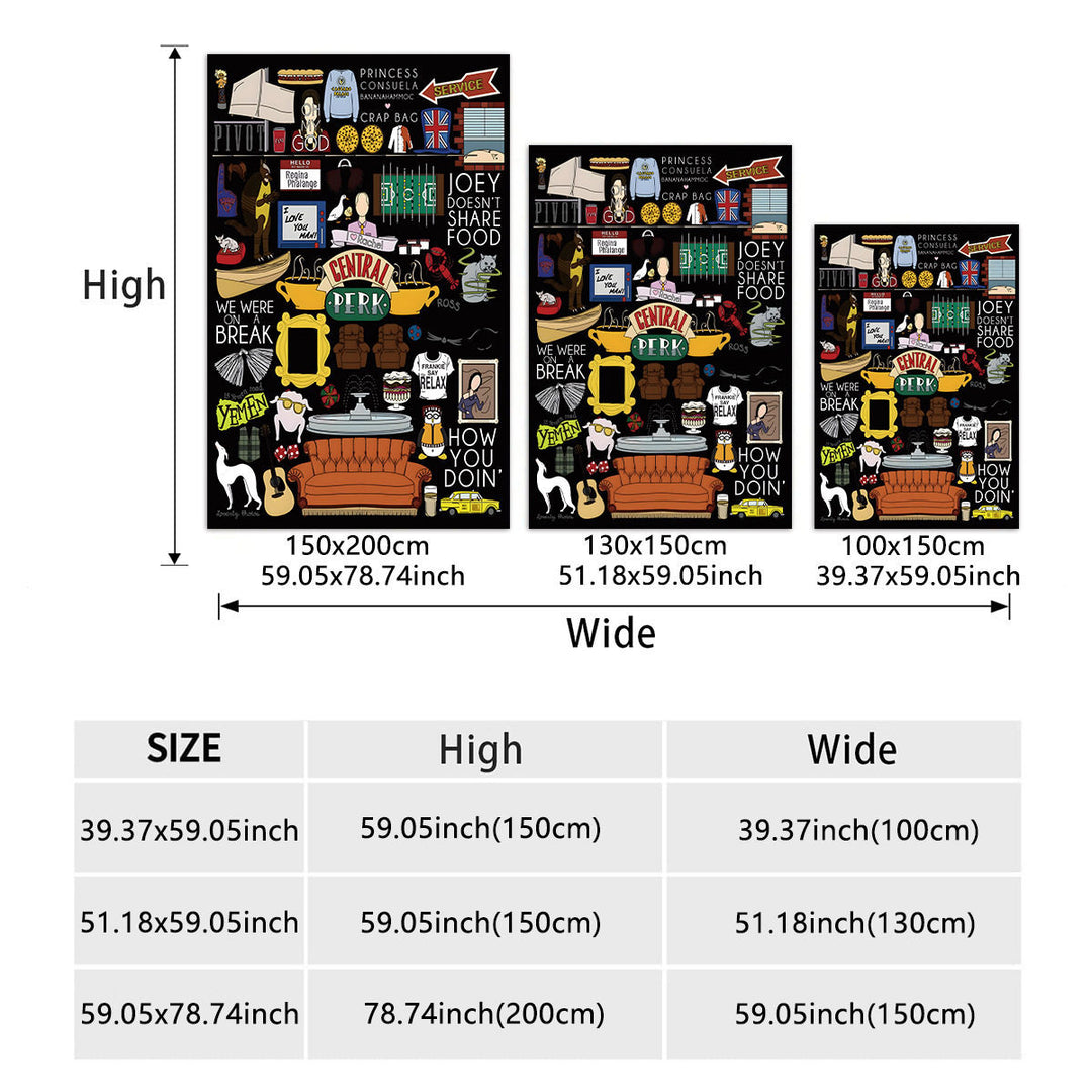 Cozy Character-Themed Fleece Throw Blanket