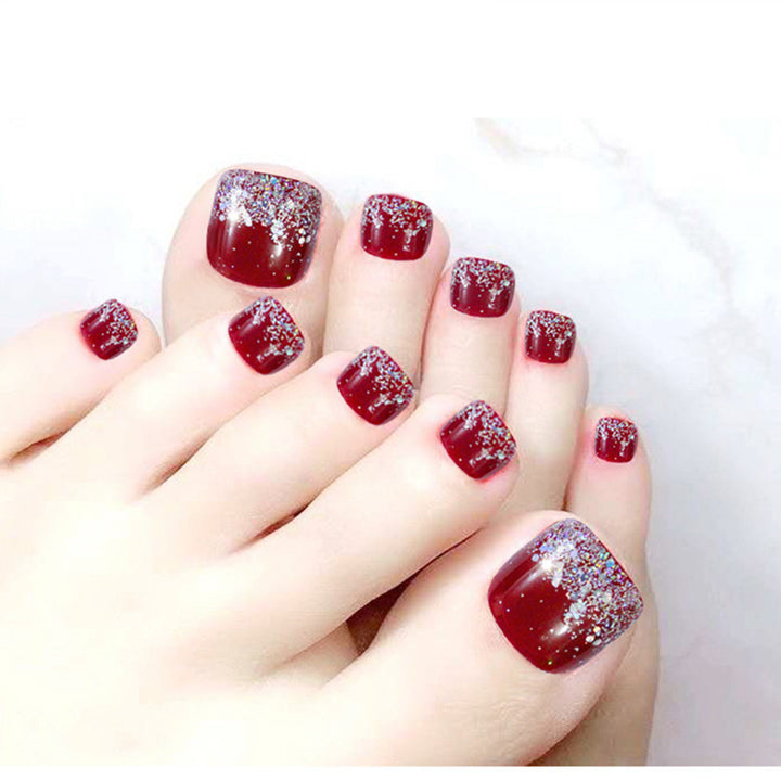 Decorative Crystal-Embellished Press-On Nails Bowlift