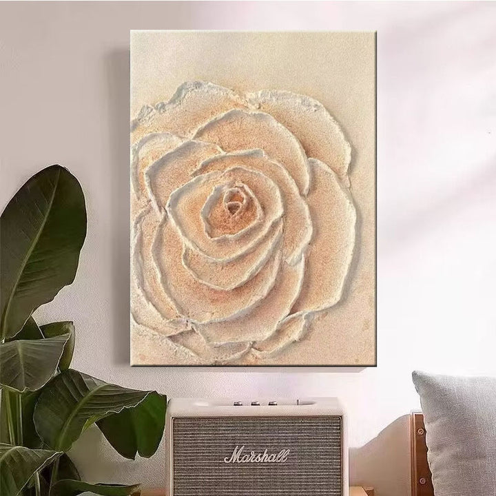 Textured Floral Canvas Artwork