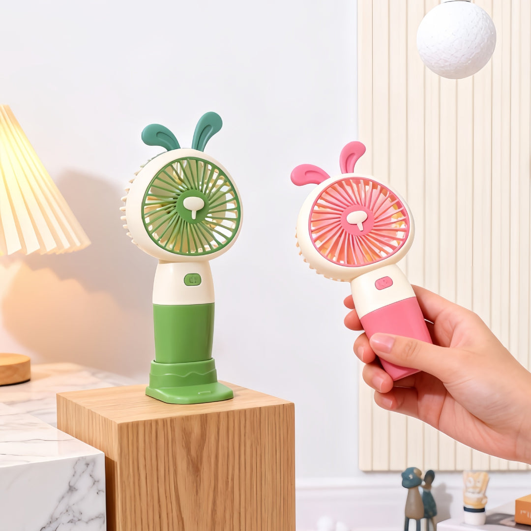 Ladies portable hand fan in cute lion design Bowlift