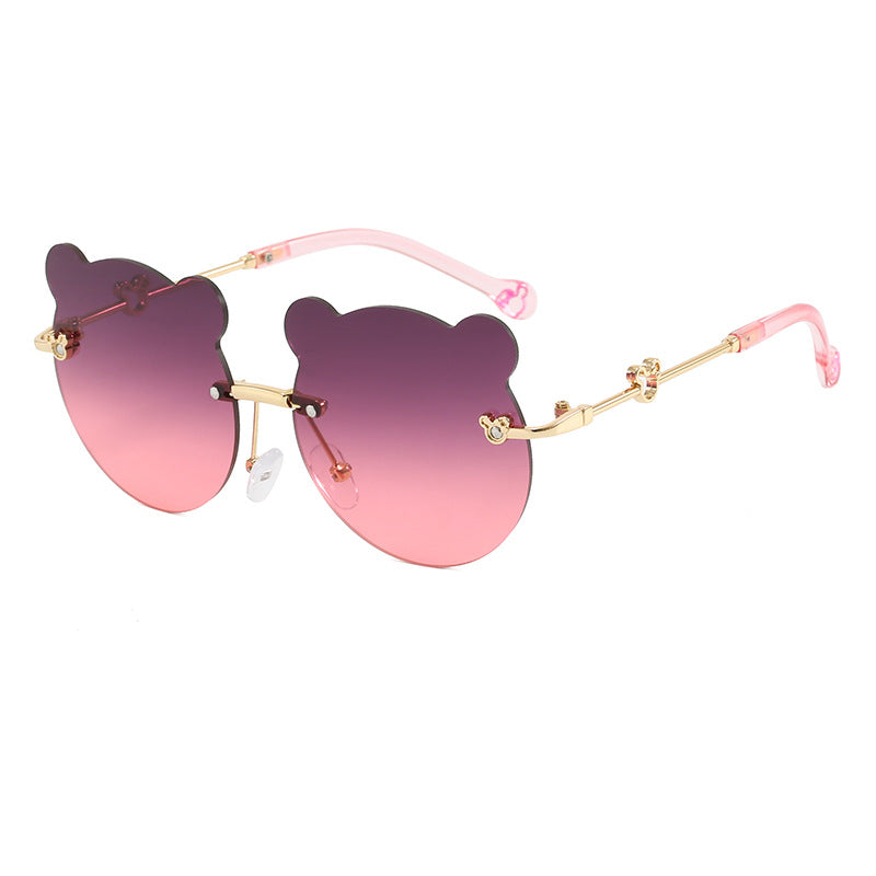 Ladies playful sunglasses with cute bear motif Bowlift