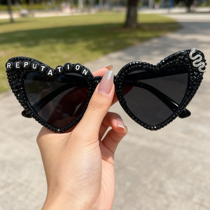 Statement Heart-Shaped Sunglasses Bowlift 1787141240