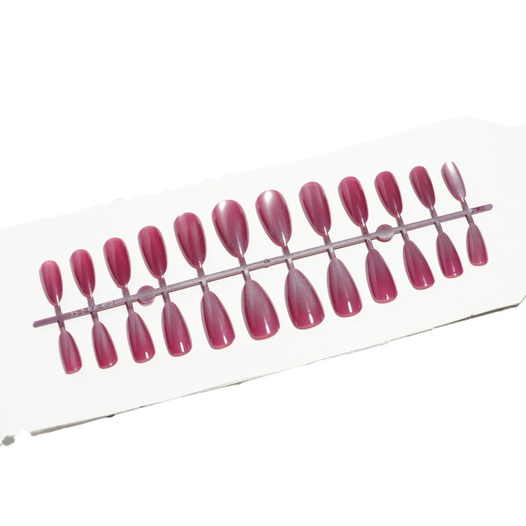 Glossy Almond-Shaped Press-On Nail Set Bowlift 1787225031