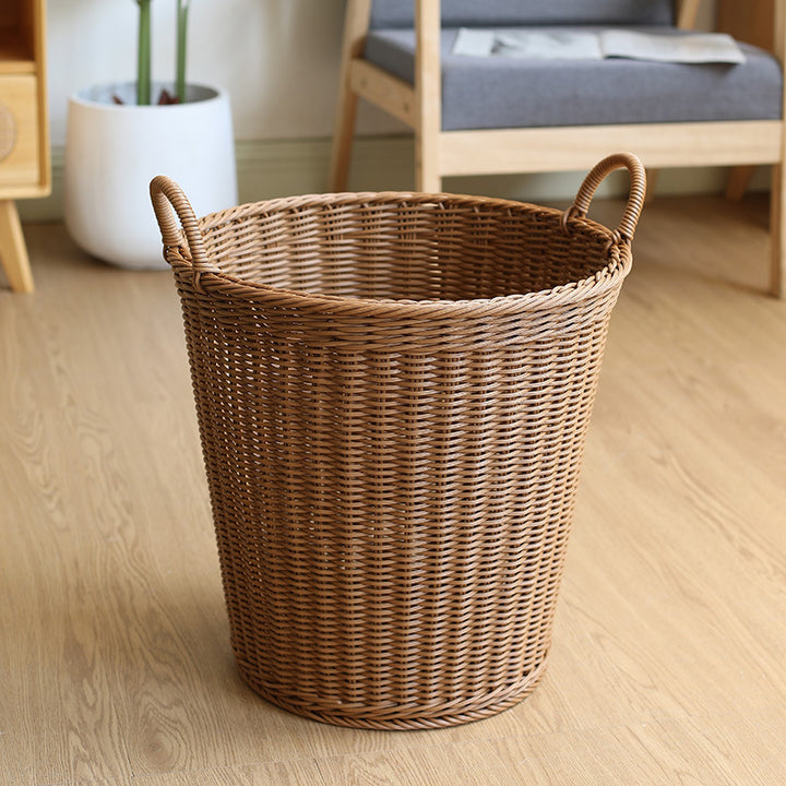 Spacious Woven Laundry Basket with Ergonomic Handles Bowlift