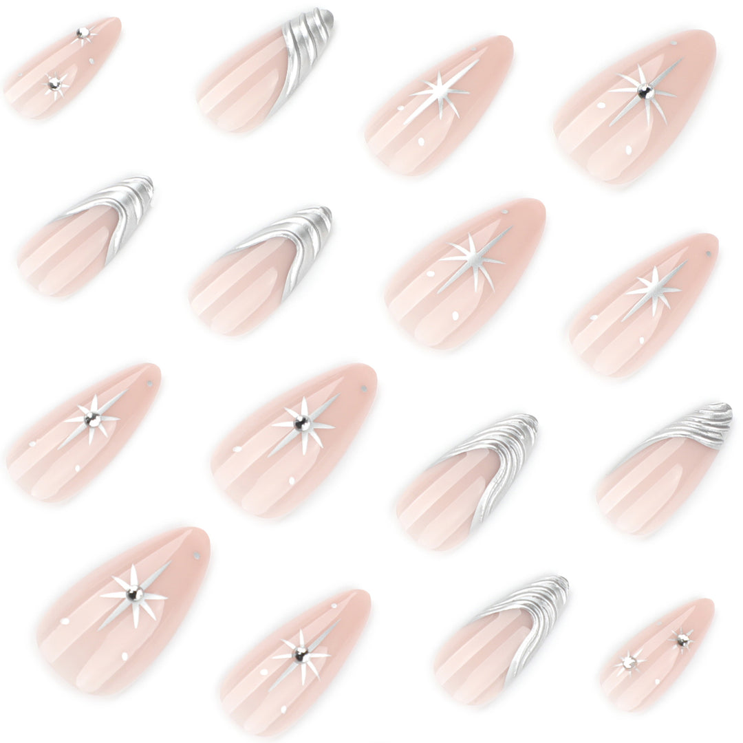 Artistic nail extensions with delicate designs Bowlift