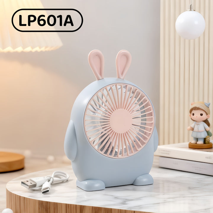Women Creative Mini Table Fan with Movable Elements Bowlift