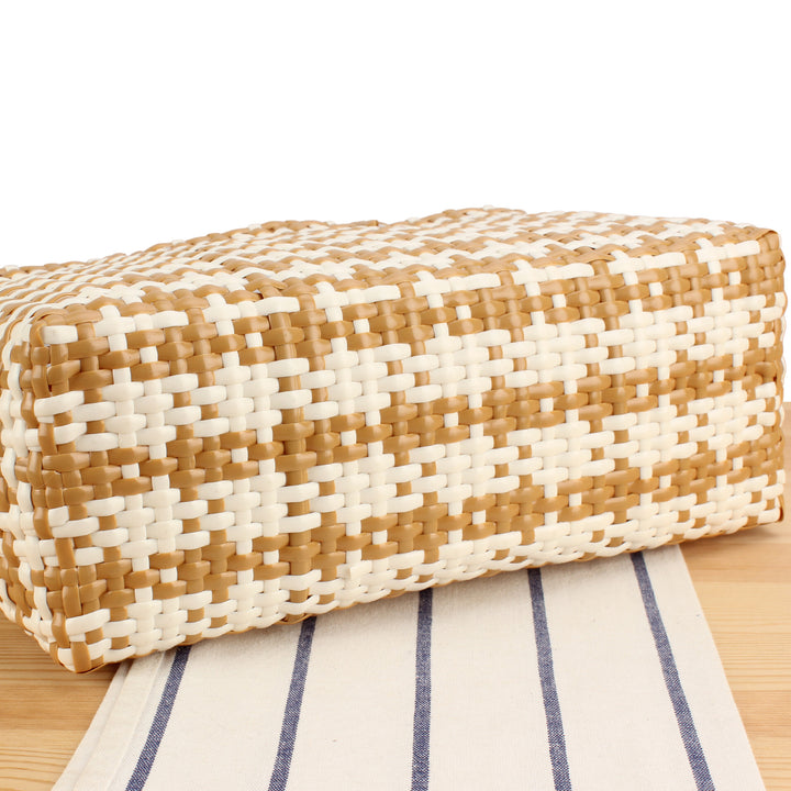Designer Tote Bag Made of High-Quality Woven Material Bowlift