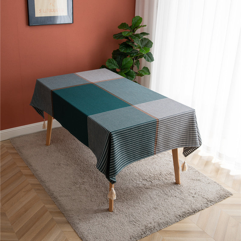 Elegant Striped Tablecloth