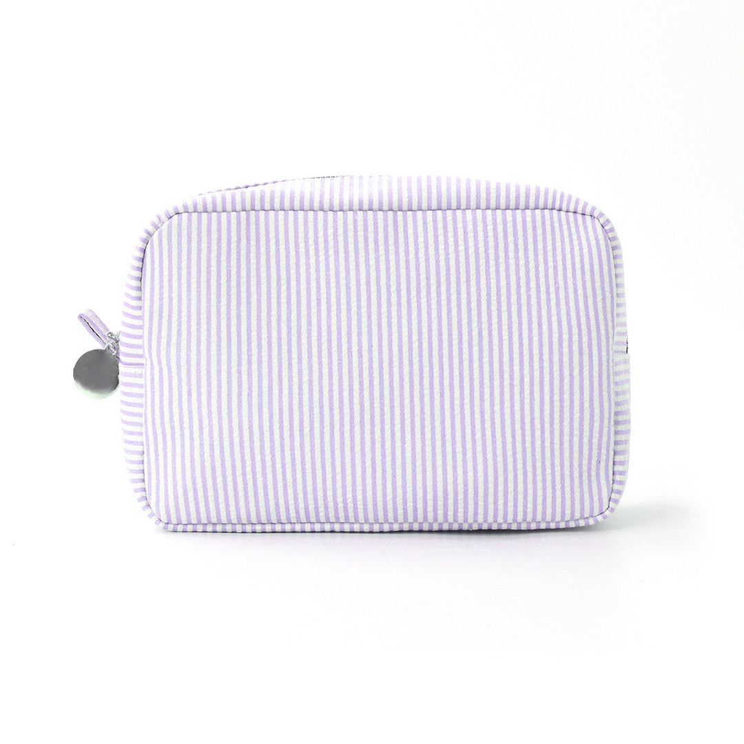 Cosmetic Organizer Bag Made of Textured Material Bowlift