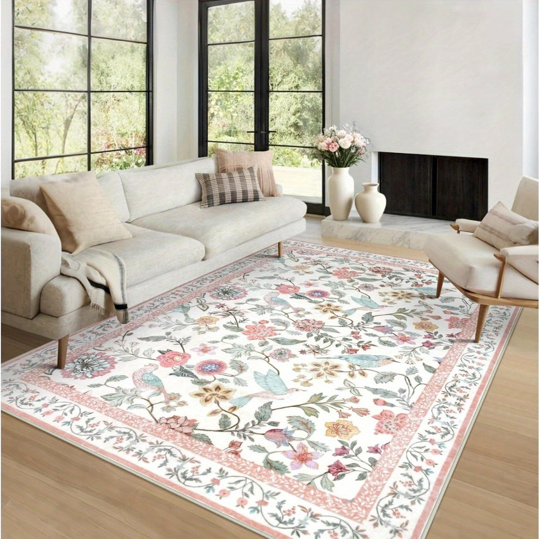 Floral Pattern Decorative Area Rug