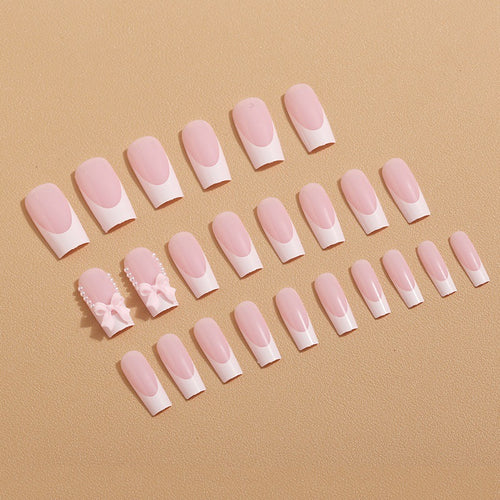 Artificial nails with butterfly accents Bowlift
