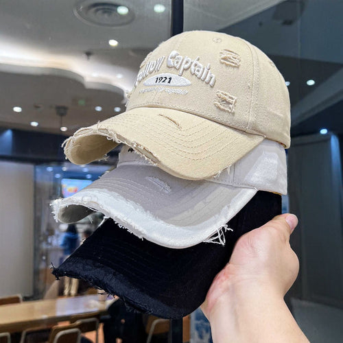 Men's Casual Distressed Baseball Cap Bowlift