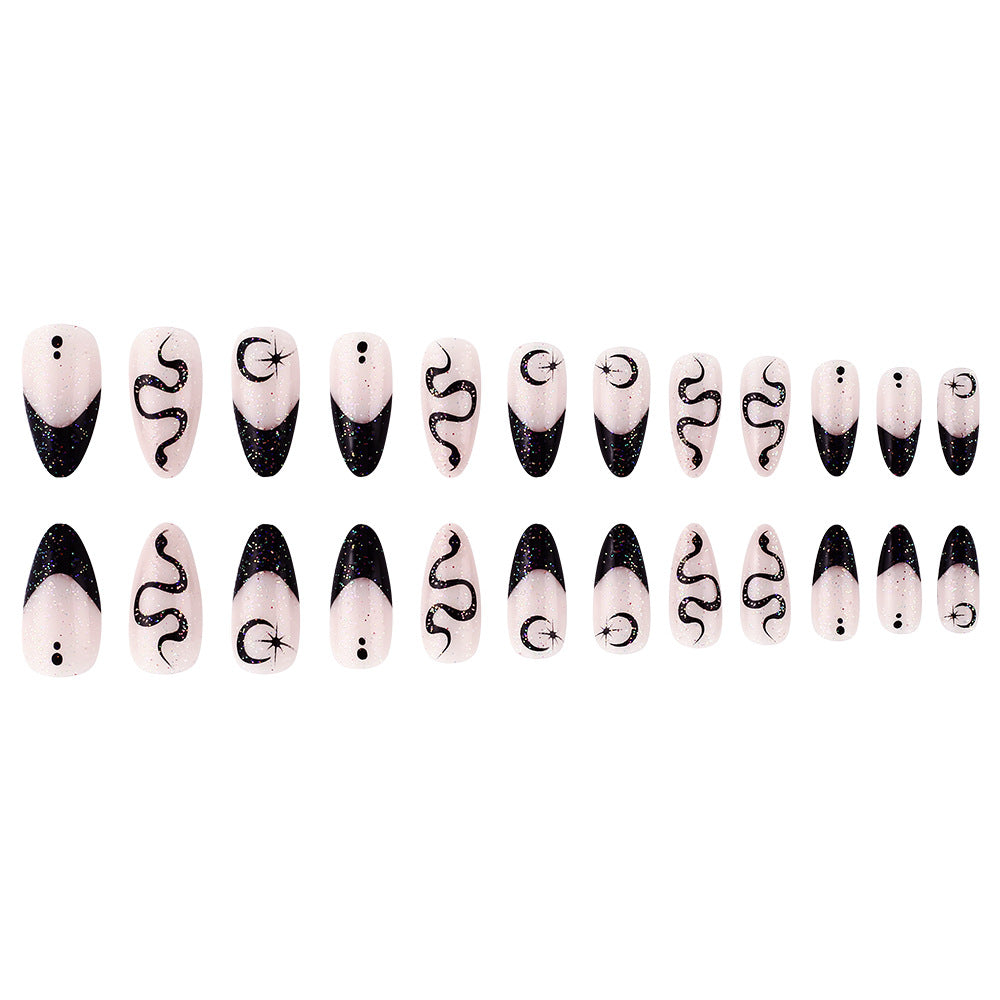 Artistic Gel Press-On Nail Set Bowlift