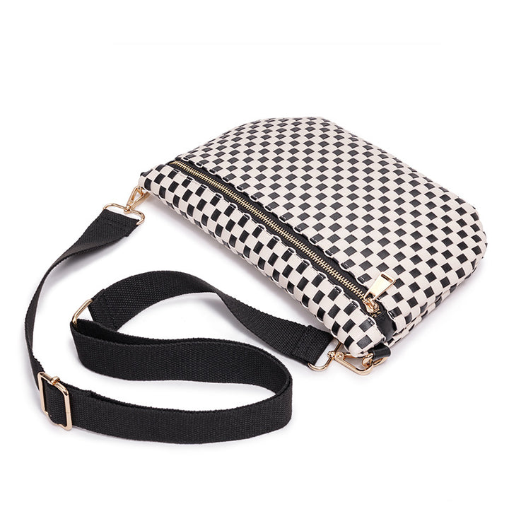 Stylish Woven Crossbody Bag Bowlift