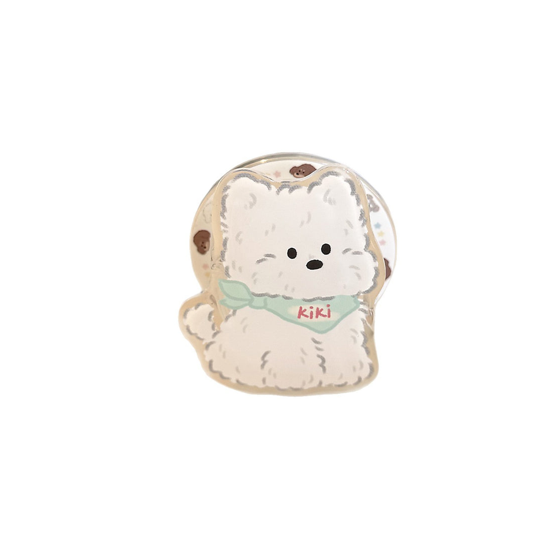 Magnetic smartphone holder in cute dog design Bowlift
