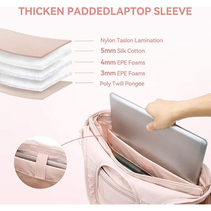 Multifunctional Tote Bag with Removable Cosmetic Bag Bowlift
