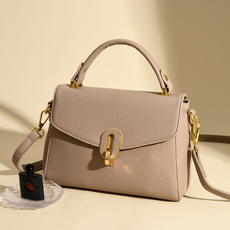 Elegant Structured Top-Handle Handbag Bowlift