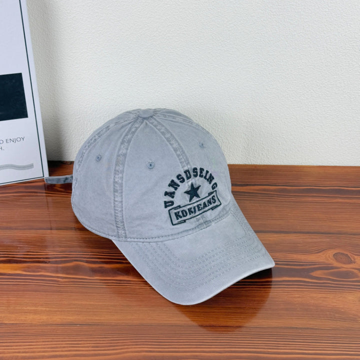 Men's Distressed Vintage Style Baseball Cap Bowlift