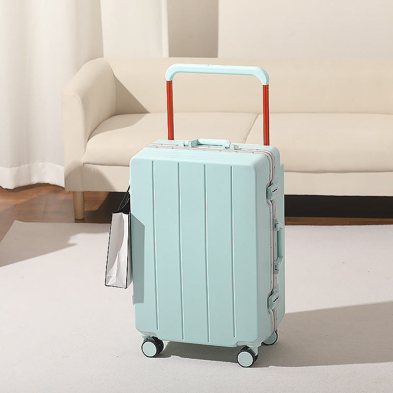 Expandable Travel Trolley Suitcase with Smooth Wheels Bowlift