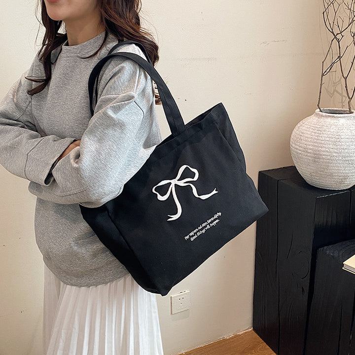 WoStylish Oversized Canvas Tote Bag Bowlift