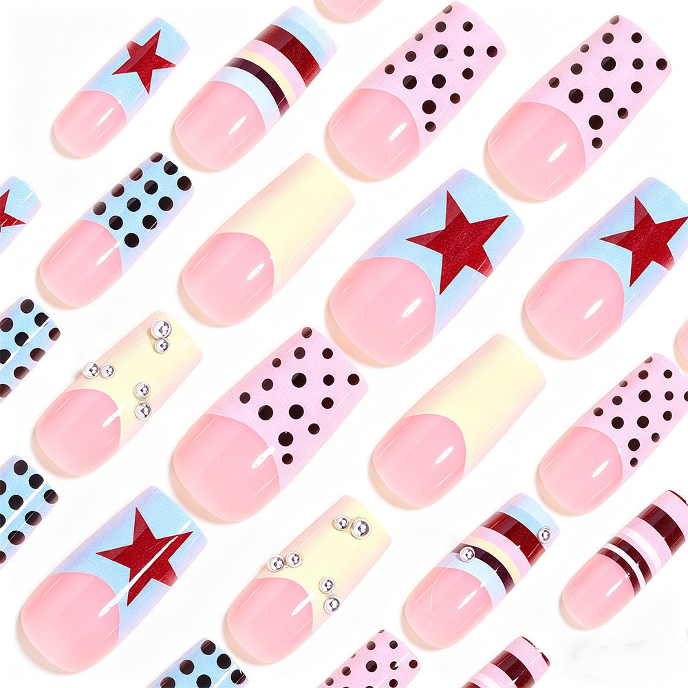 Abstract Design Press-On Nail Art Tips Bowlift