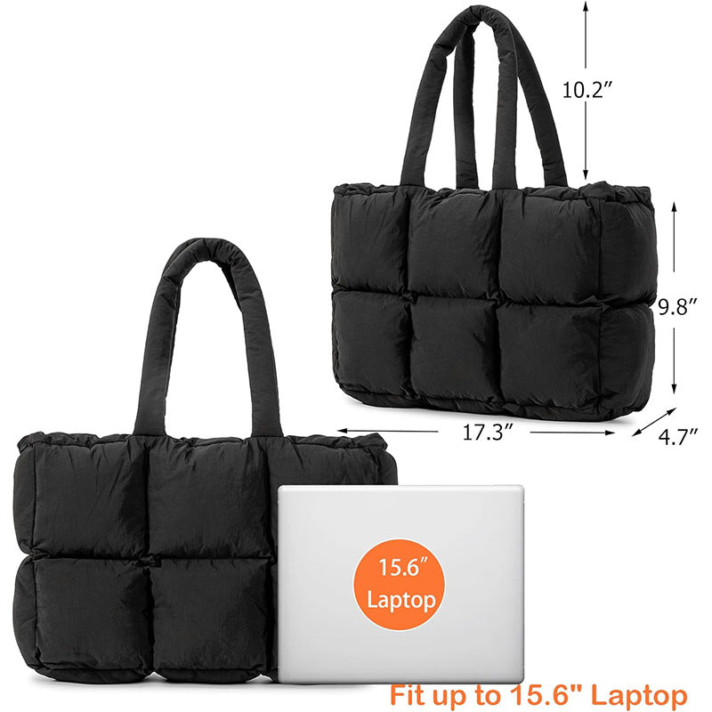 Fashionable quilted tote bag Bowlift
