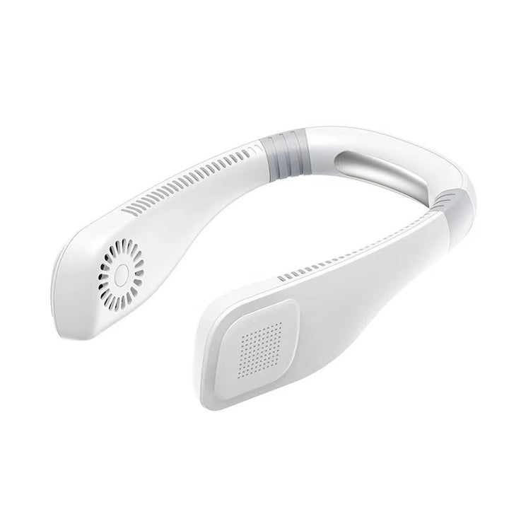 Unisex Portable Neck Fan with Bluetooth Speaker Bowlift